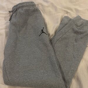 Jordan Kids Gray Sweatpants with Logo